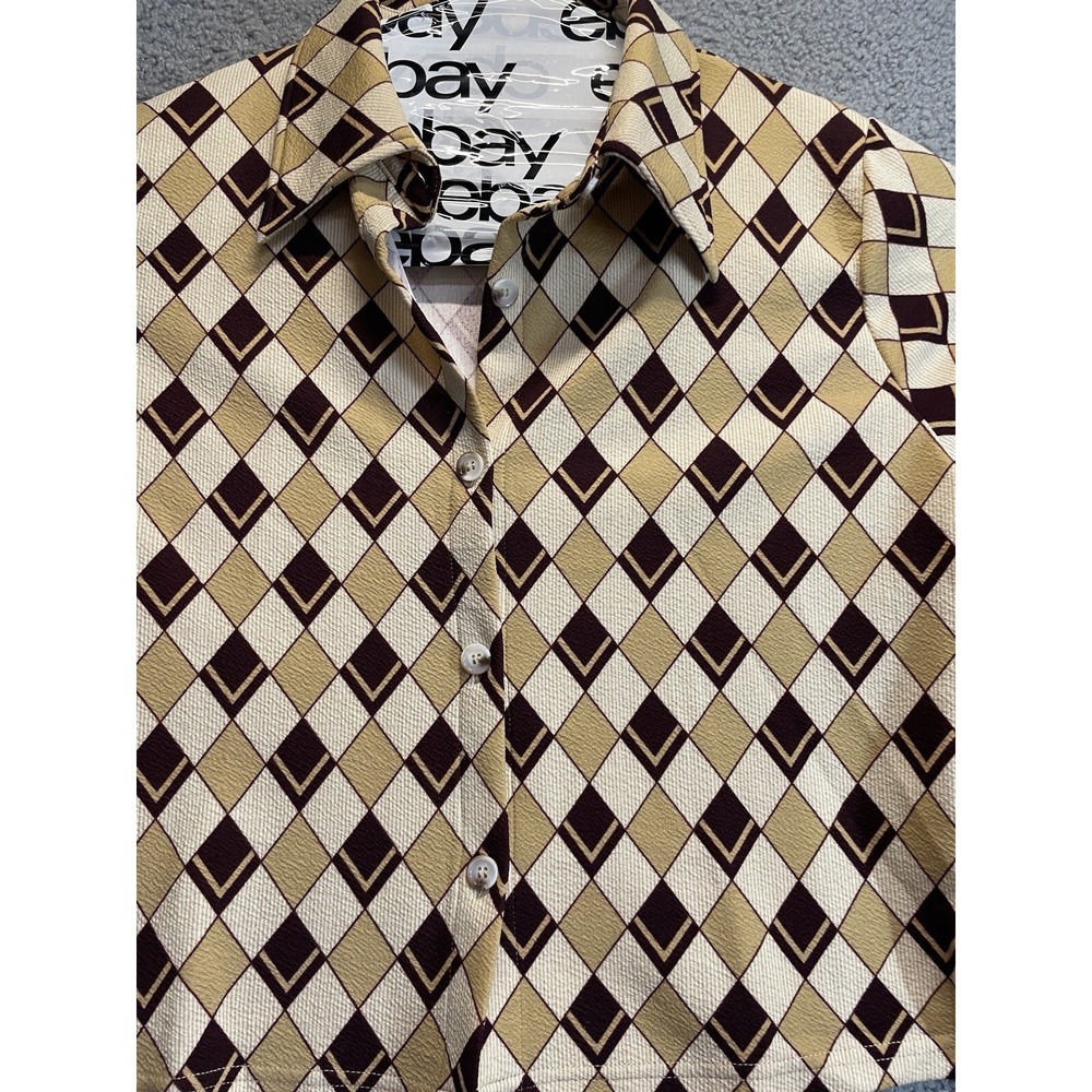 Shein Curve Womens Long Sleeve Blouse Top Size OXL